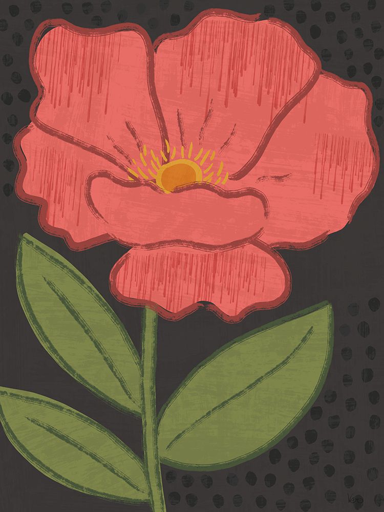 Bold Petals IV Dark art print by Veronique Charron for $57.95 CAD