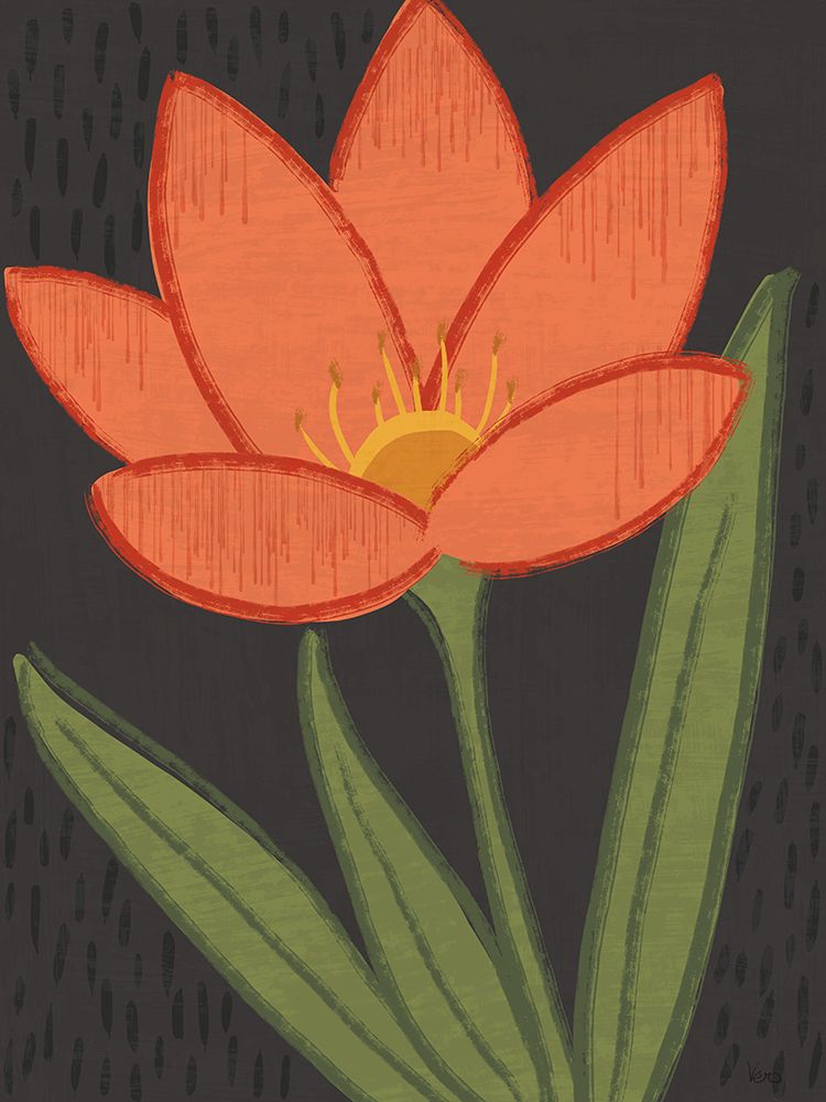 Bold Petals V Dark art print by Veronique Charron for $57.95 CAD