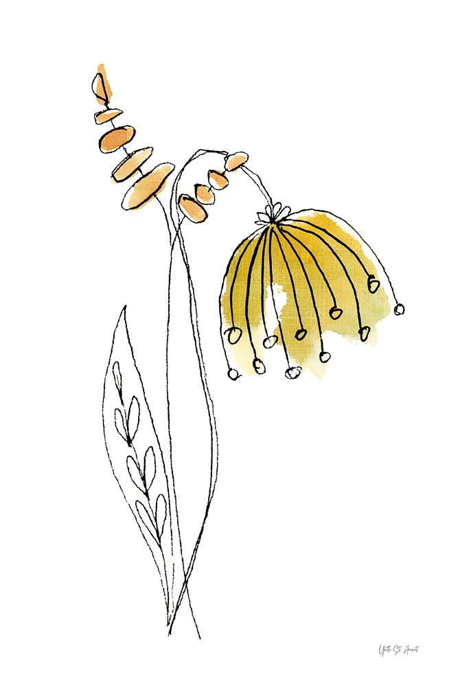 Line Flower III art print by Yvette St. Amant for $57.95 CAD