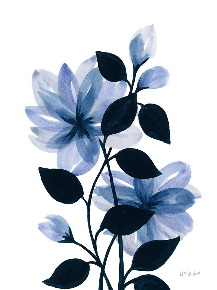 Midnight Blossoms II art print by Yvette St. Amant for $57.95 CAD