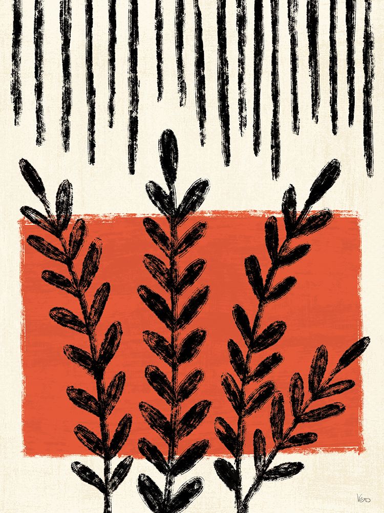 Geometric Flora I art print by Veronique Charron for $57.95 CAD