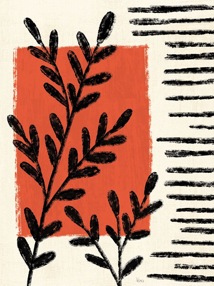 Geometric Flora II art print by Veronique Charron for $57.95 CAD