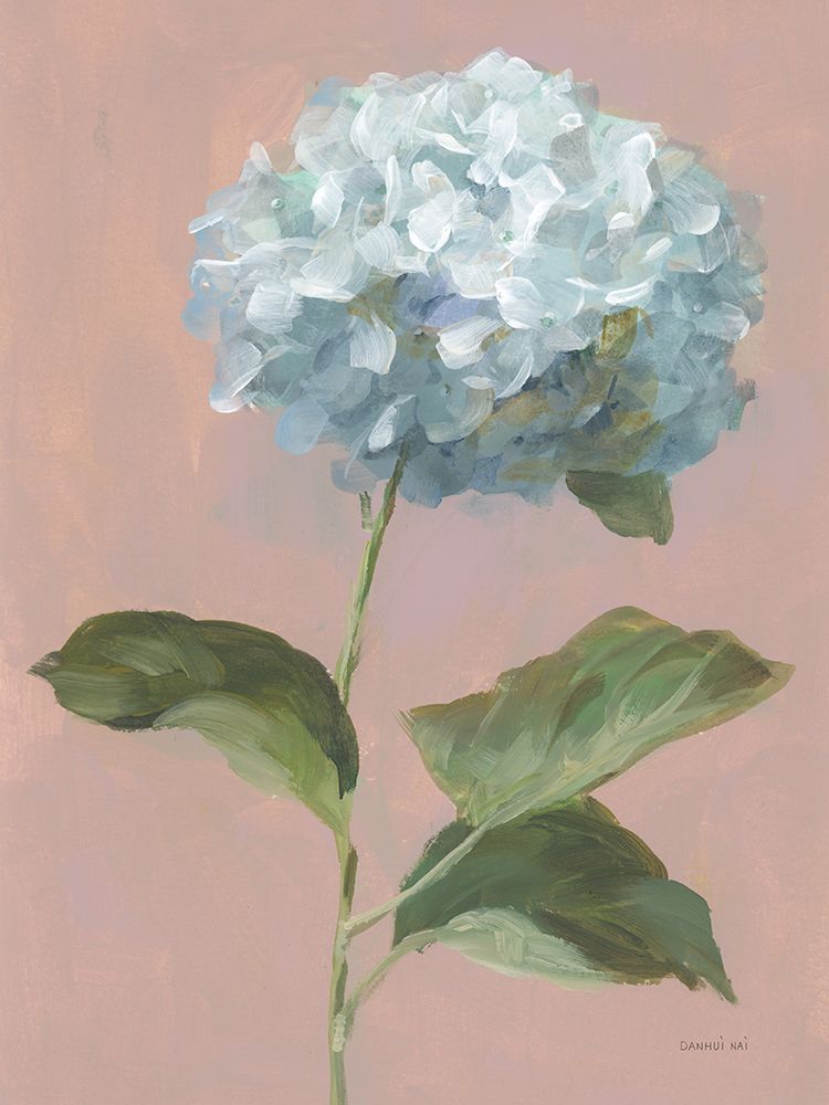 Hydrangea over dusty pink I art print by Danhui Nai for $57.95 CAD