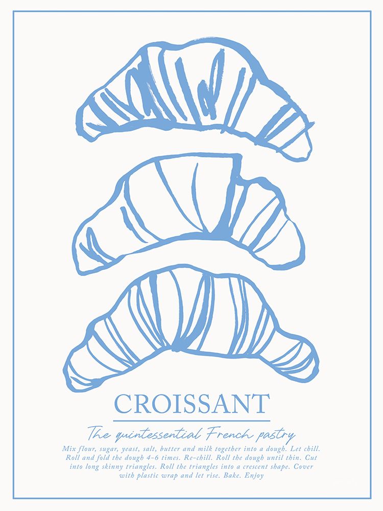 Breakfast Doodles VI White art print by Jenaya Jackson for $57.95 CAD