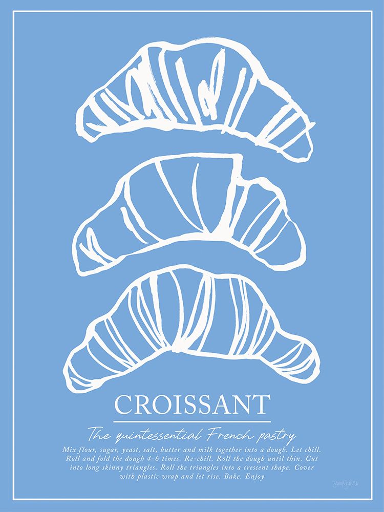 Breakfast Doodles VI Blue art print by Jenaya Jackson for $57.95 CAD