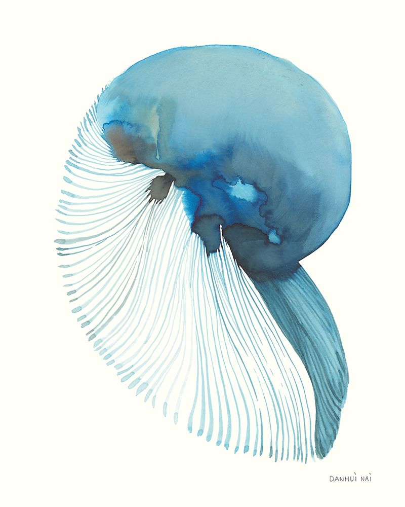Nautilus in Blue I art print by Danhui Nai for $57.95 CAD