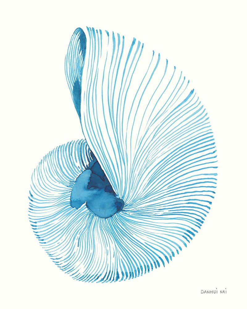 Nautilus in Blue II art print by Danhui Nai for $57.95 CAD