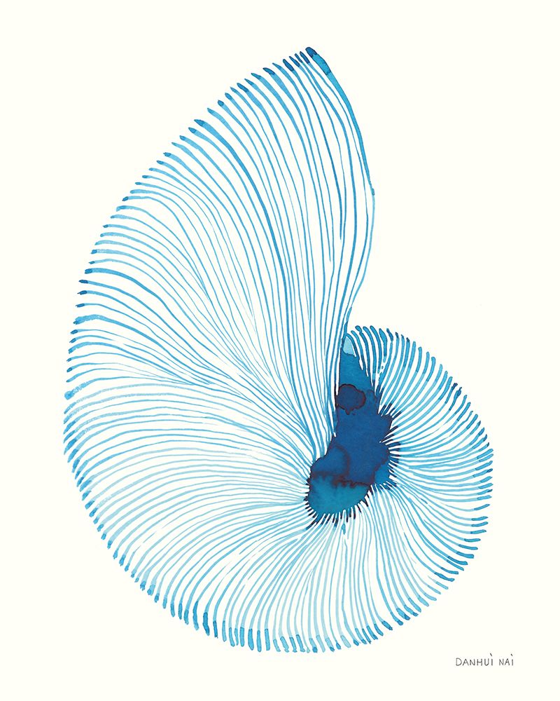 Nautilus in Blue III art print by Danhui Nai for $57.95 CAD