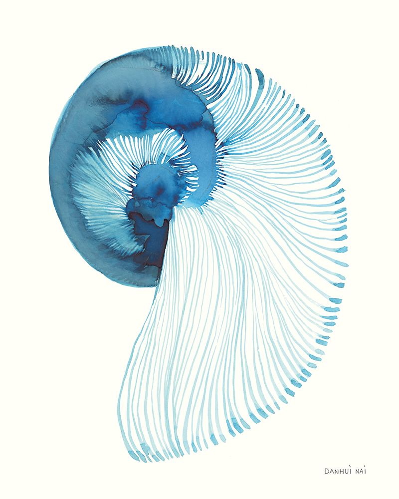 Nautilus in Blue IV art print by Danhui Nai for $57.95 CAD