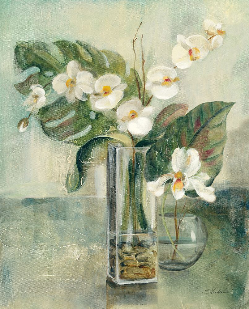 Silver Orchids II art print by Silvia Vassileva for $57.95 CAD