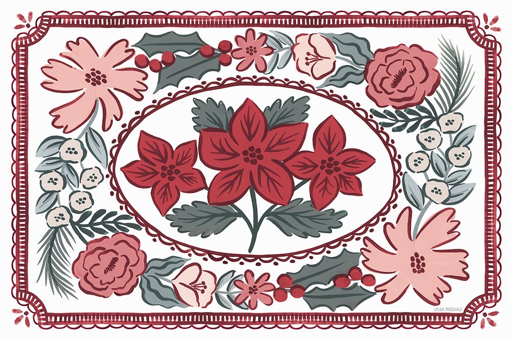 Christmas Reverie I art print by Laura Marshall for $57.95 CAD