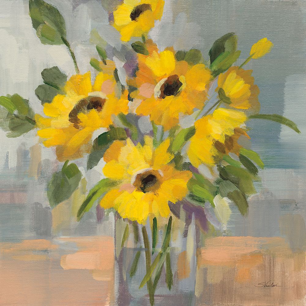 Sunny Floral I art print by Silvia Vassileva for $57.95 CAD