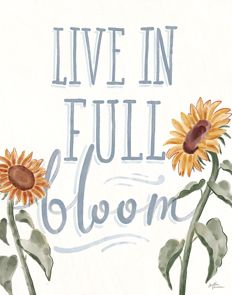 Sunflower Season VI White art print by Janelle Penner for $57.95 CAD