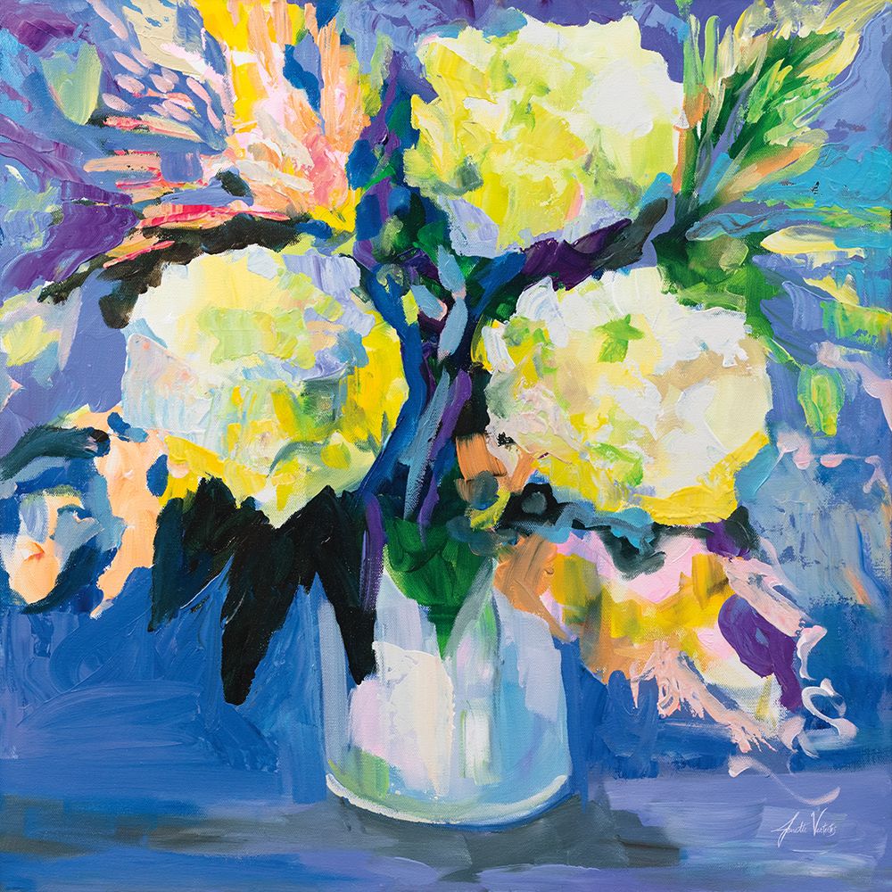 Sapphire Bouquet art print by Jeanette Vertentes for $57.95 CAD