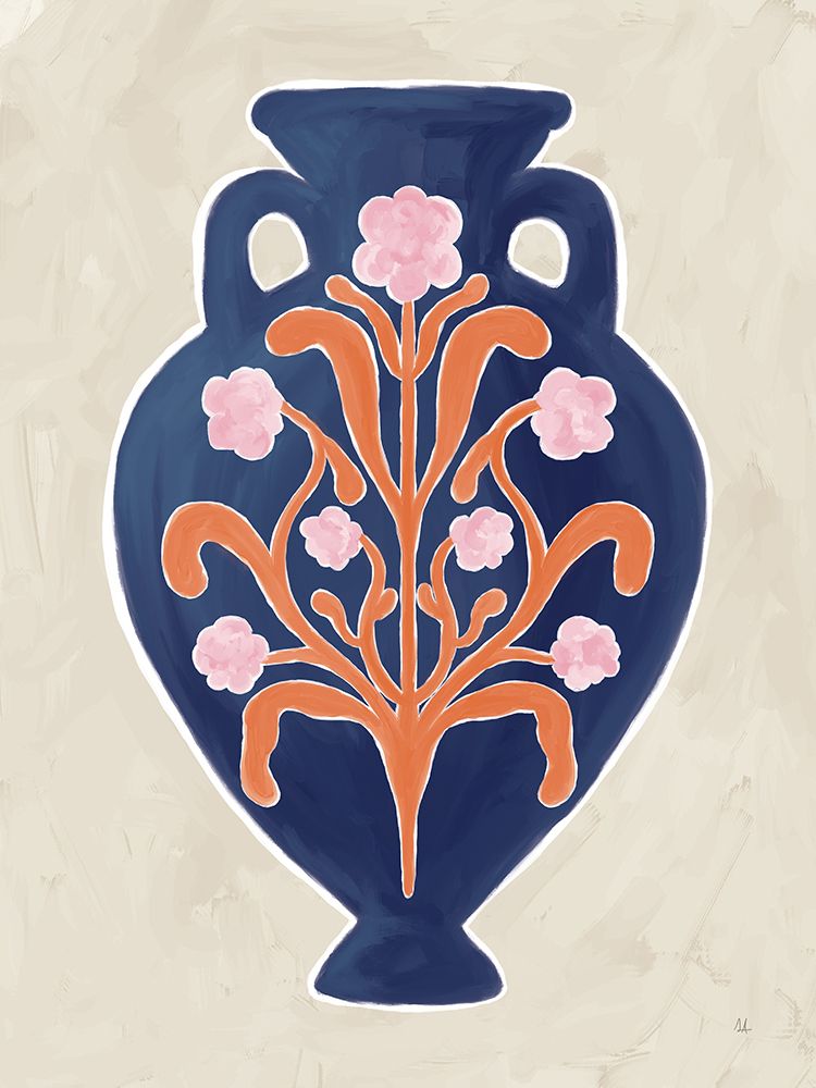 Folk Style Vessel I art print by Sarah Adams for $57.95 CAD