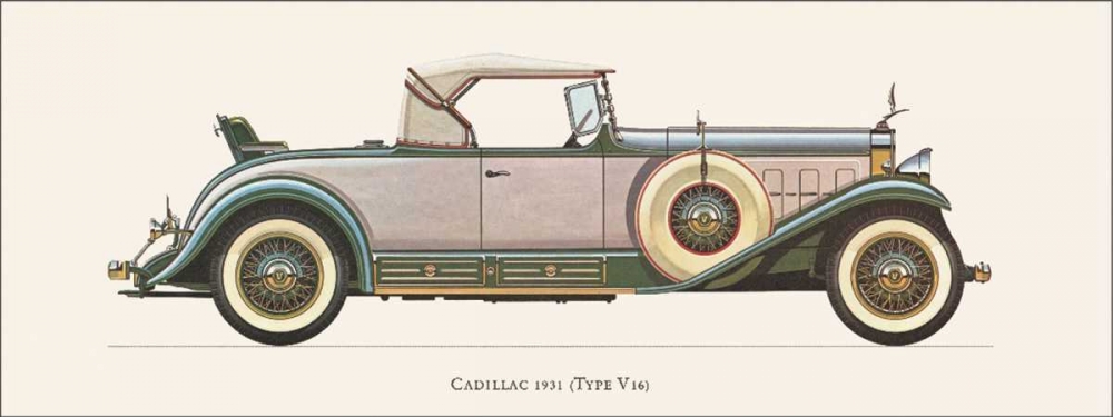 Cadillac 1931 art print by Antonio Fantini for $57.95 CAD