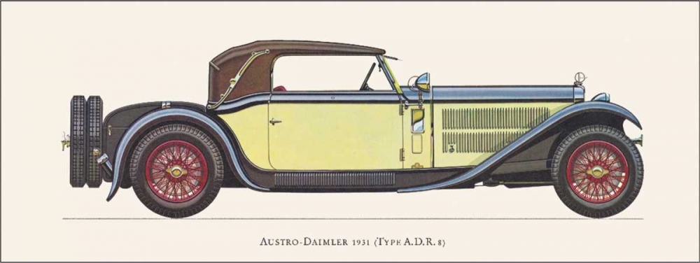 Austro-Daimler 1931 art print by Antonio Fantini for $57.95 CAD