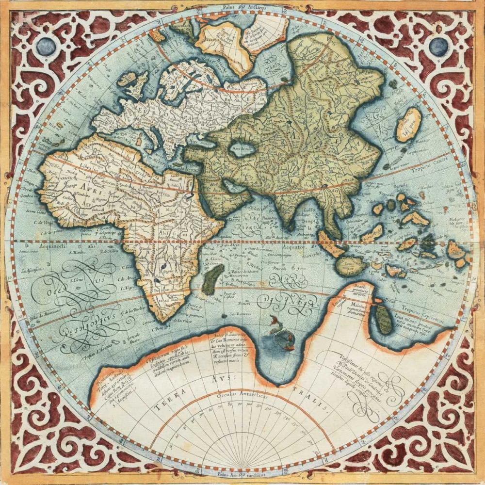 Terra Major II art print by Gerardus Mercator for $57.95 CAD