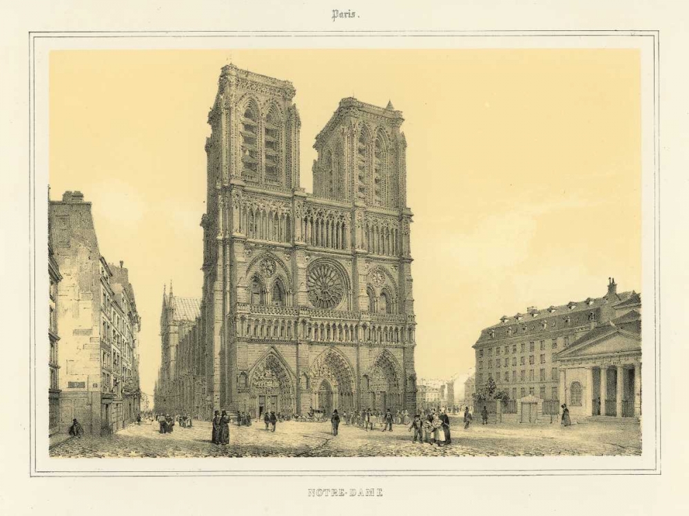 Notre Dame art print by Anonymous for $57.95 CAD