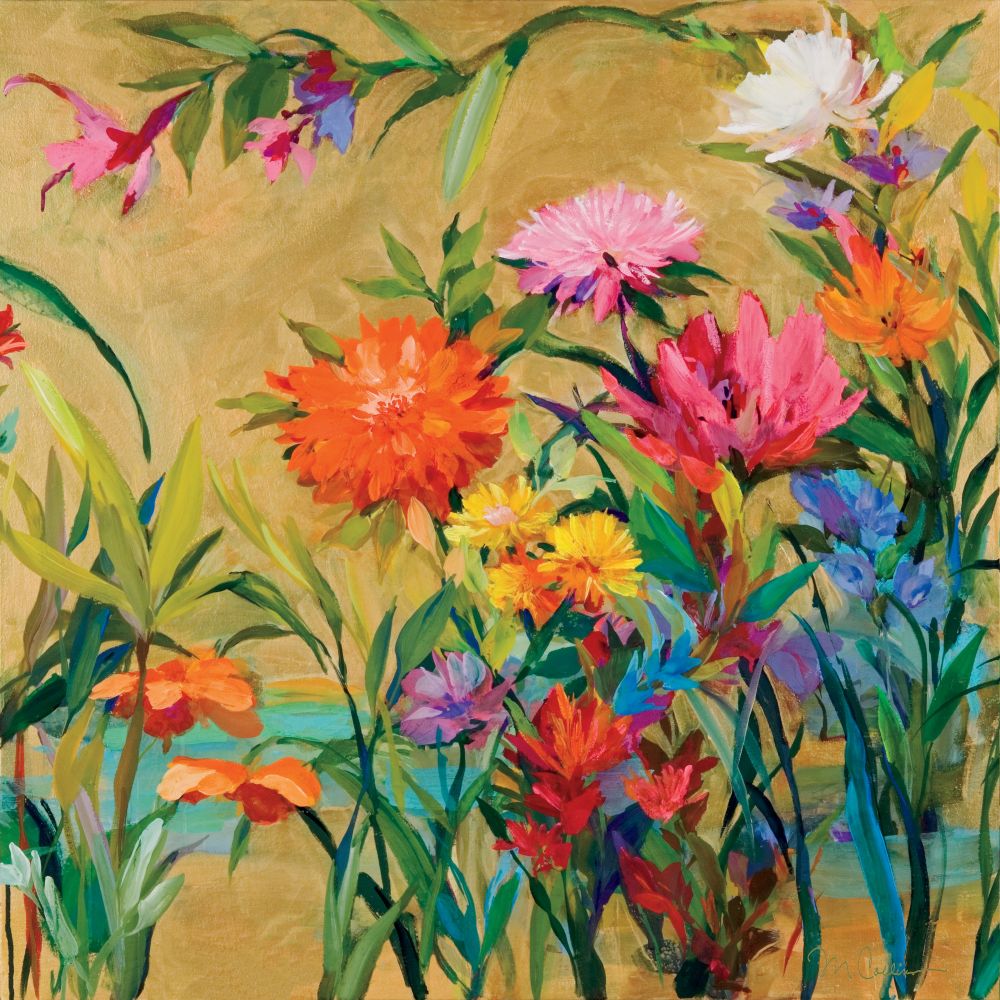 spring flowers, garden art print by Martha Collins for $57.95 CAD