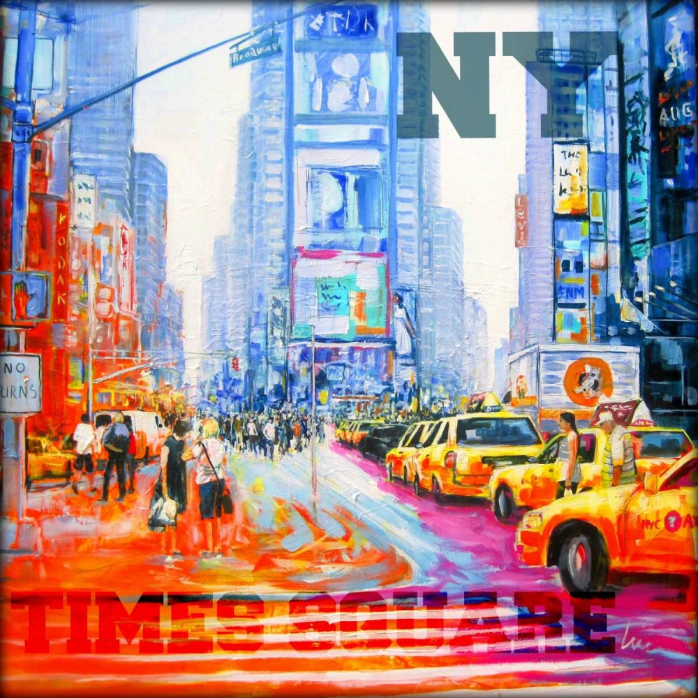 NY  Times Square art print by Luc for $57.95 CAD