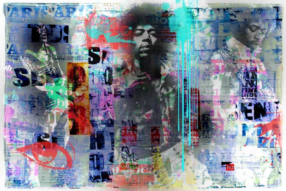 Jimmy Hendrix art print by Micha Baker for $57.95 CAD