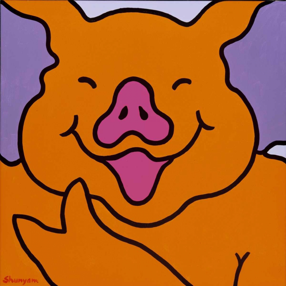 its great to be a pig art print by van Steveninck Shunyam for $57.95 CAD