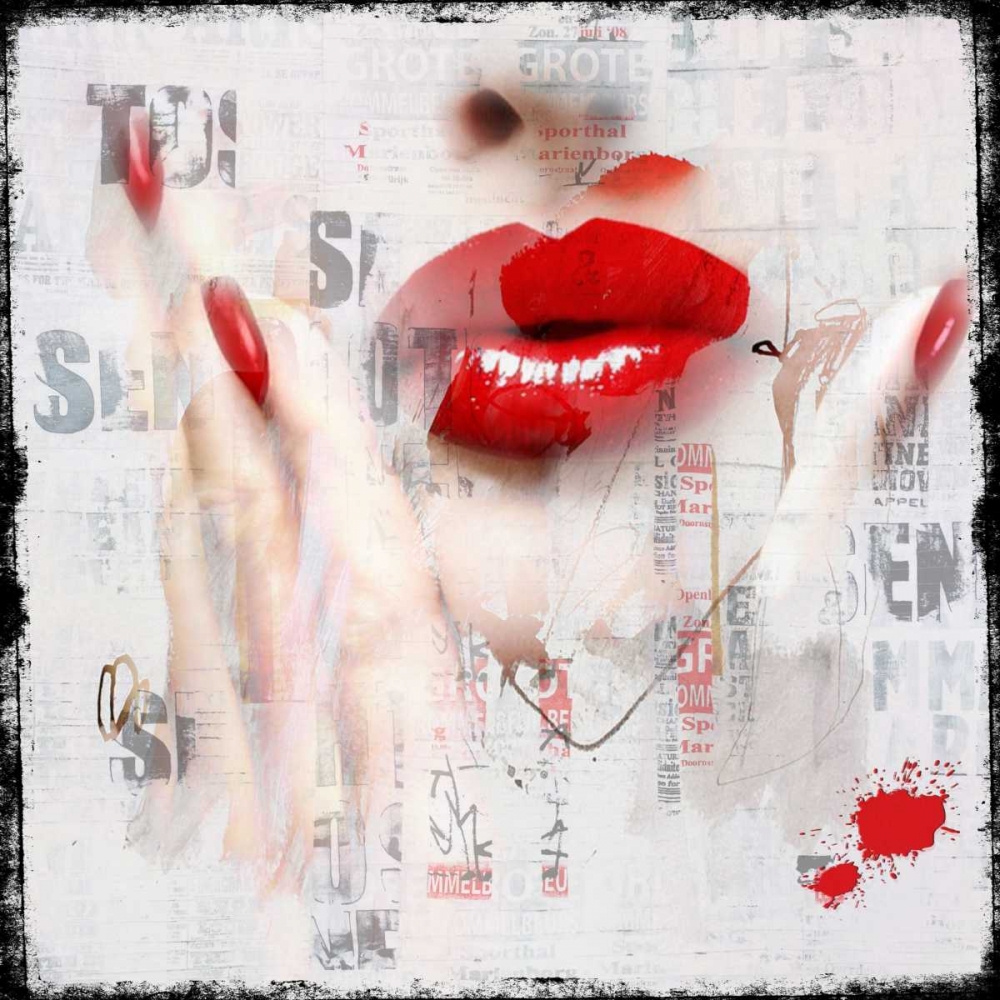 Red Lips art print by Micha Baker for $57.95 CAD