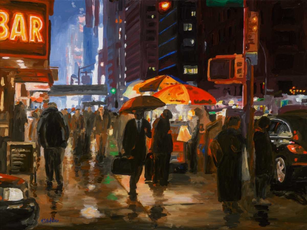 New York 6th avenue art print by HJ Hofstra for $57.95 CAD