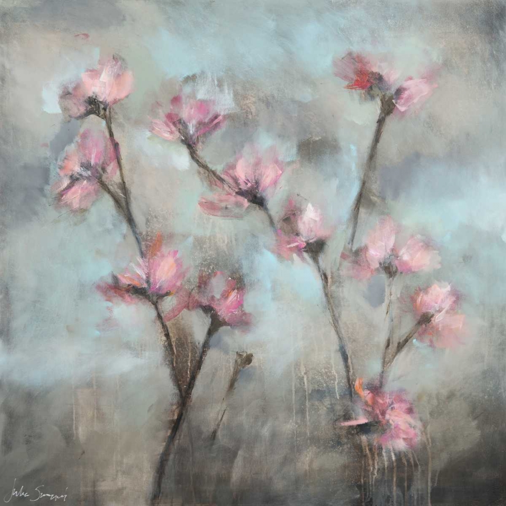 Pink Flowers I art print by Julia Simonis for $57.95 CAD