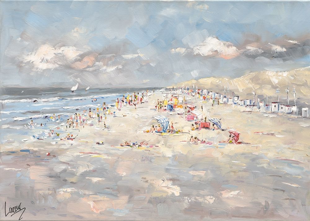 Beach in Europe art print by Nicole Laceur for $57.95 CAD