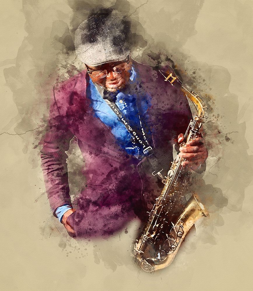 Saxo art print by James Hurk for $57.95 CAD