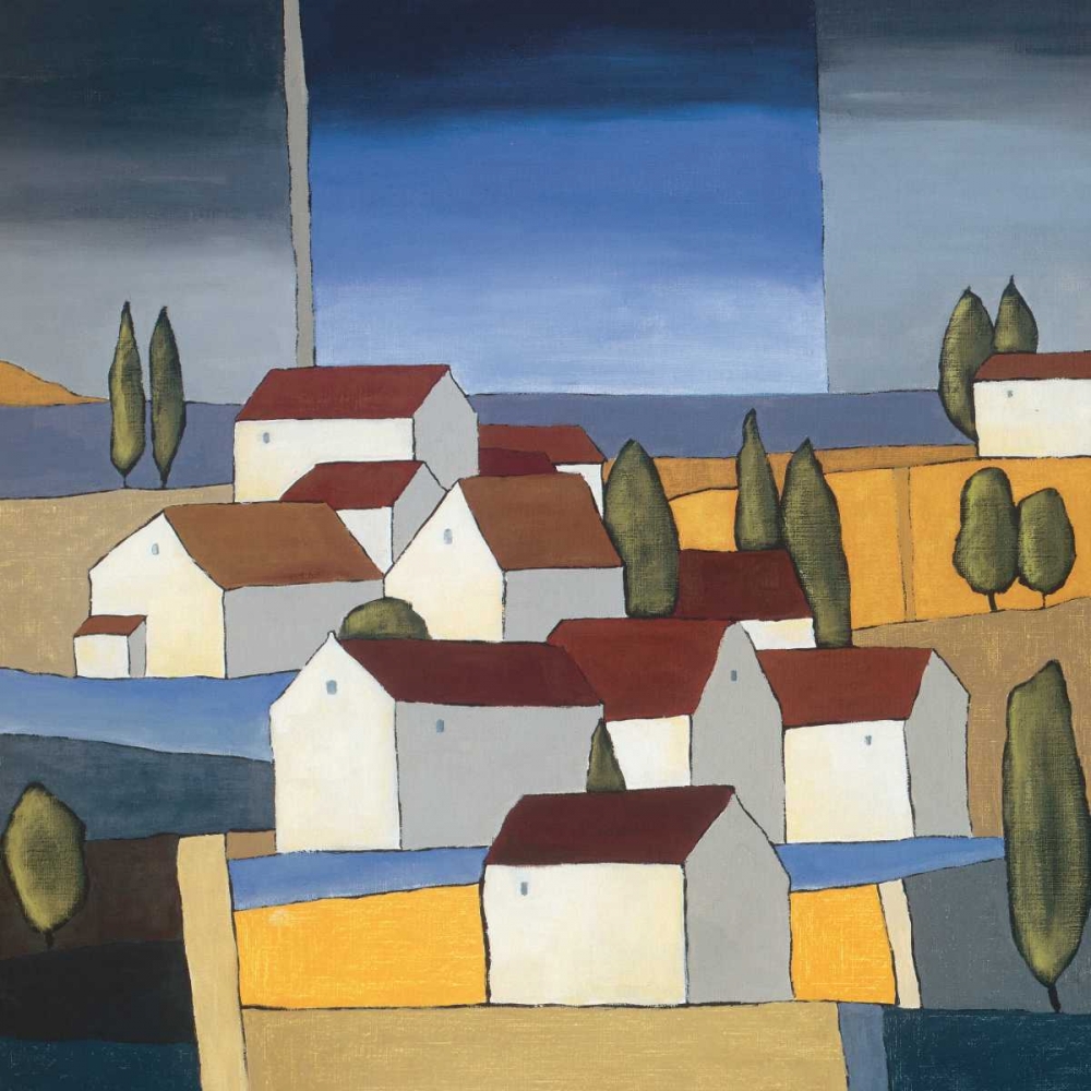 Village near the sea I art print by Hans Paus for $57.95 CAD