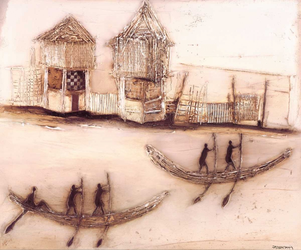 Boats on river I art print by Eelse Noordhuis Jan for $57.95 CAD