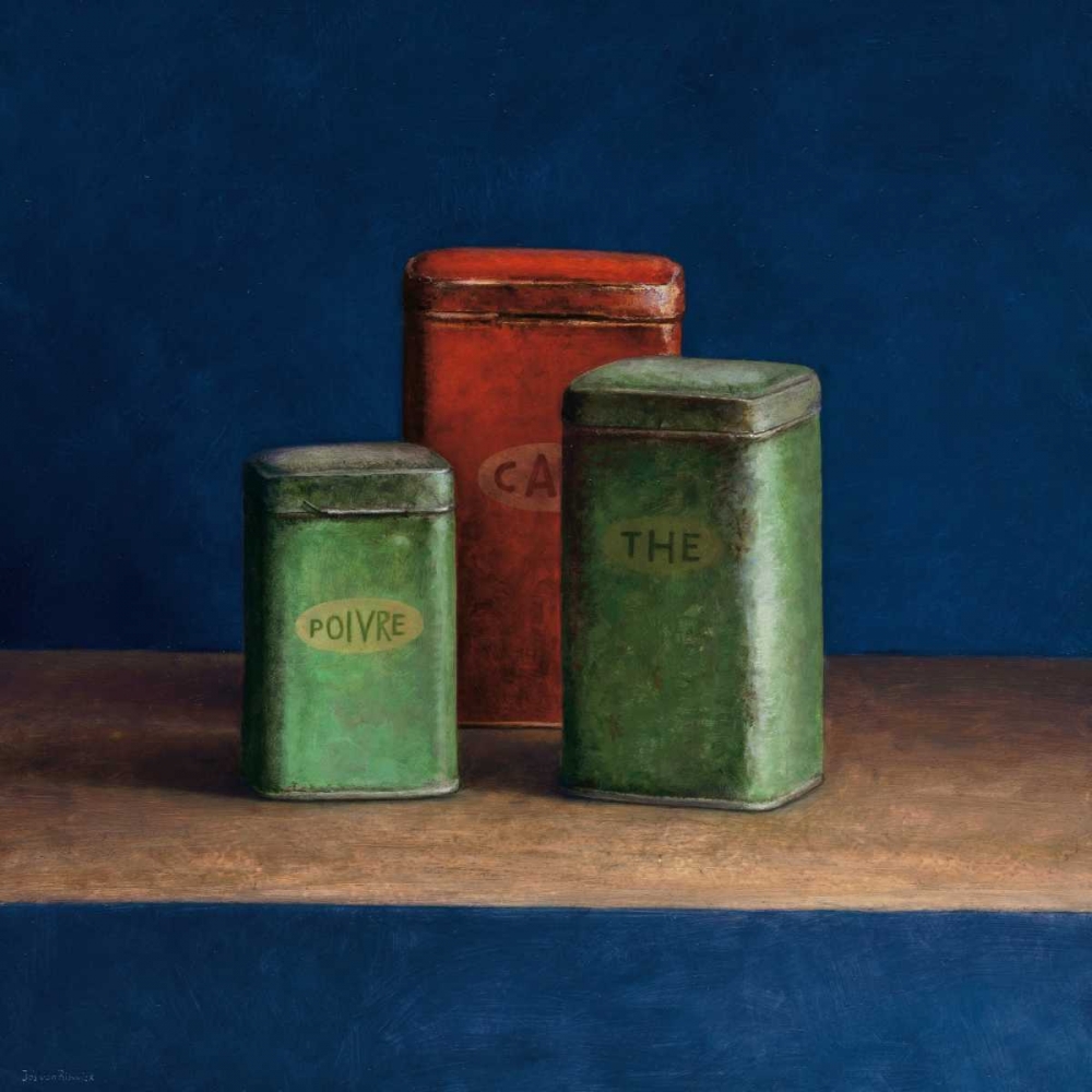 Tin boxes I art print by Jos van Riswick for $57.95 CAD