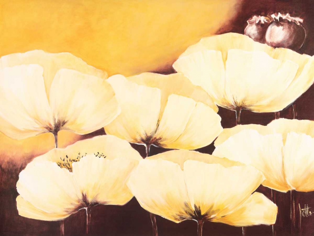 Yellow Poppies II art print by Jettie Roseboom for $57.95 CAD