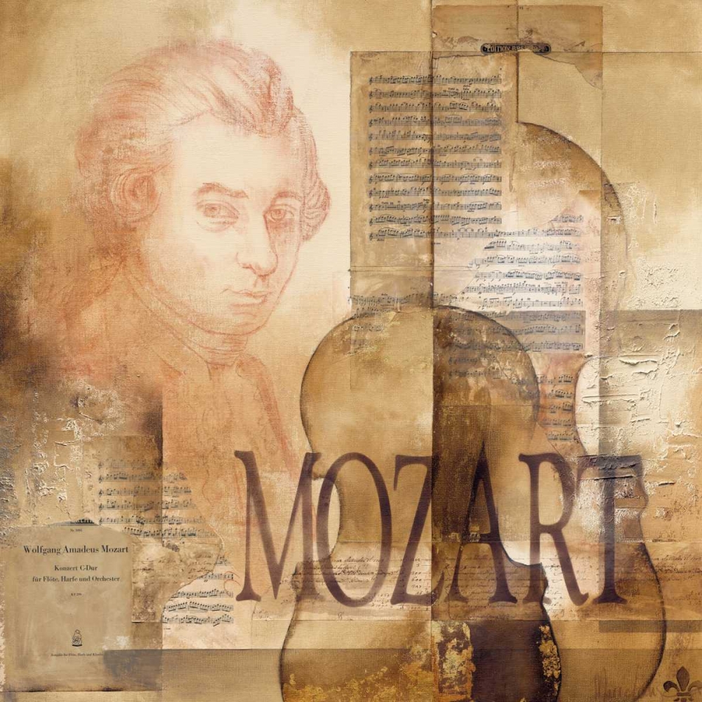 A tribute to Mozart art print by Marie-Louise Oudkerk for $57.95 CAD