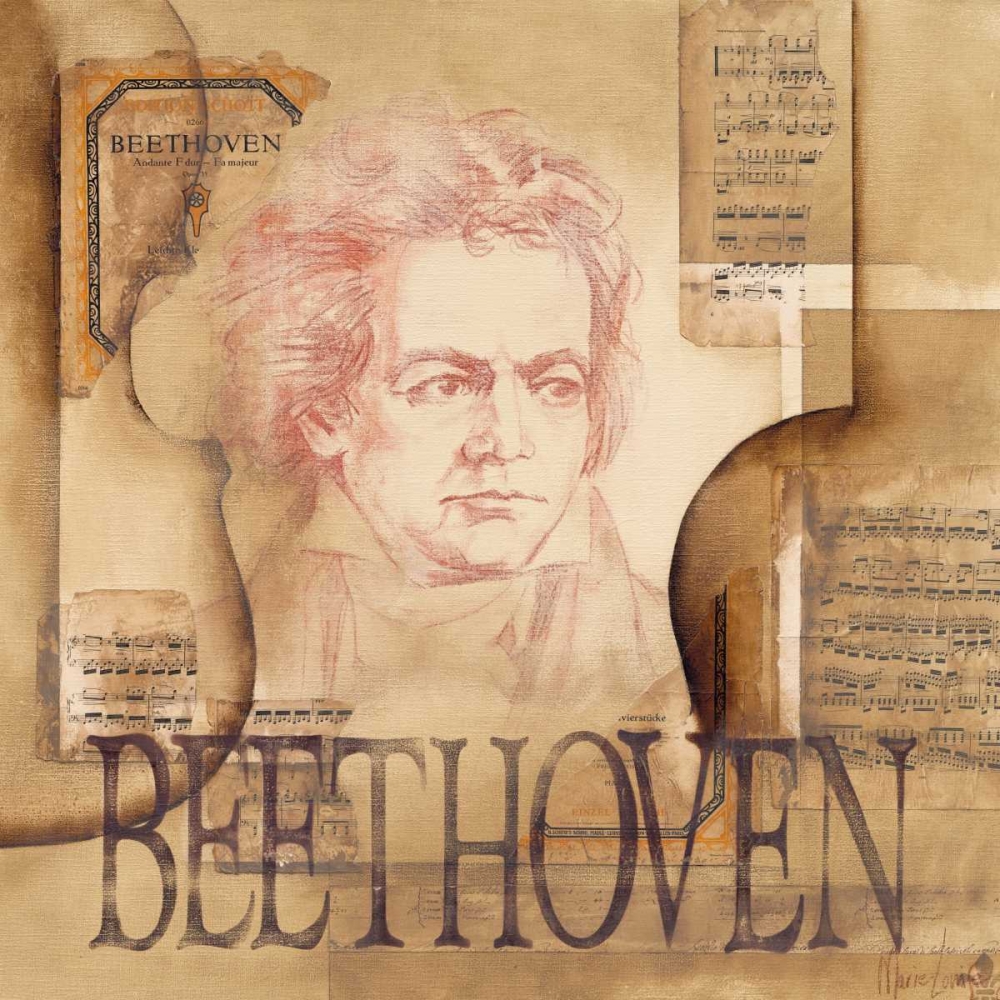 A tribute to Beethoven art print by Marie-Louise Oudkerk for $57.95 CAD
