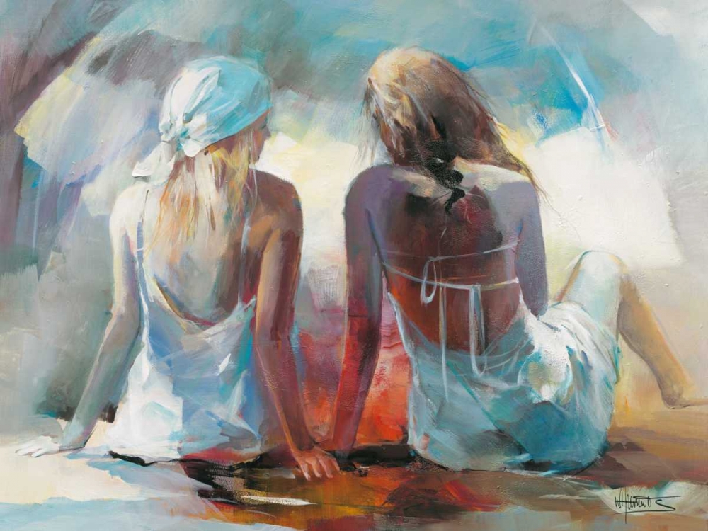 Two Girl friends I art print by Willem Haenraets for $57.95 CAD