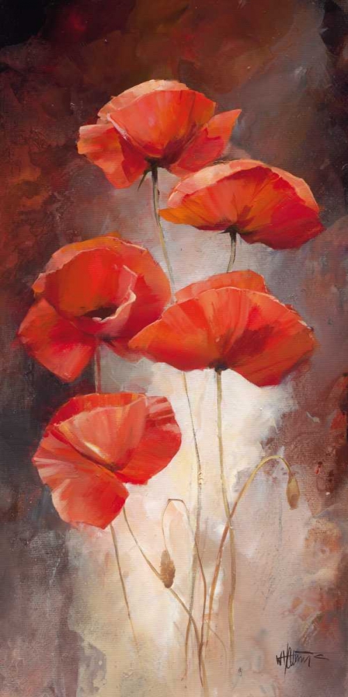 Poppy Bouquet I art print by Willem Haenraets for $57.95 CAD