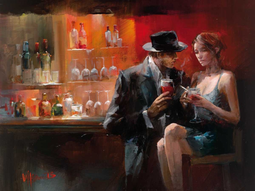 Evening in the Bar I art print by Willem Haenraets for $57.95 CAD