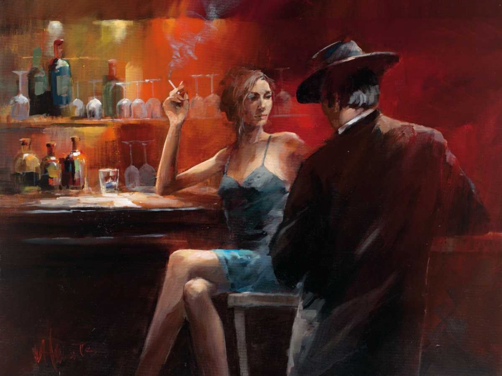 Evening in the Bar II art print by Willem Haenraets for $57.95 CAD