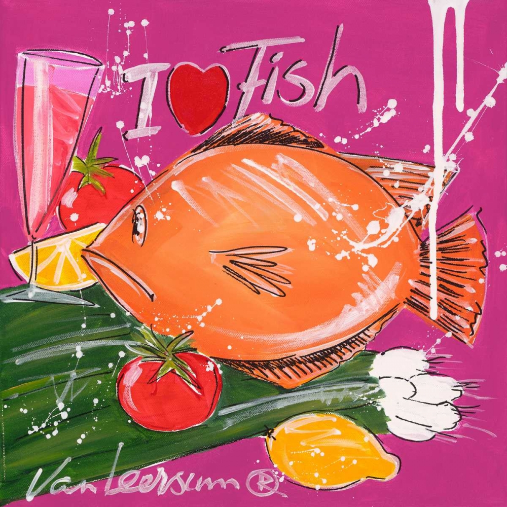I love fish art print by El van Leersum for $57.95 CAD