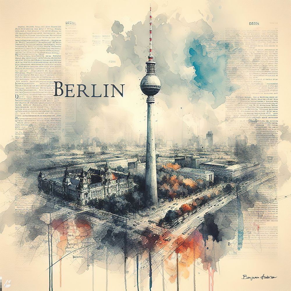 Berlin art print by Benjamin Anderson for $57.95 CAD