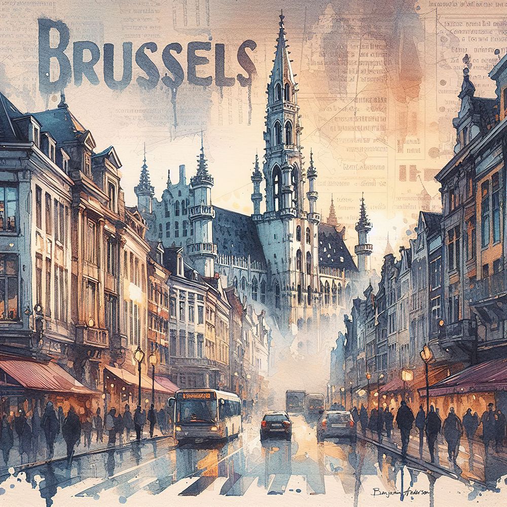 Brussels art print by Benjamin Anderson for $57.95 CAD