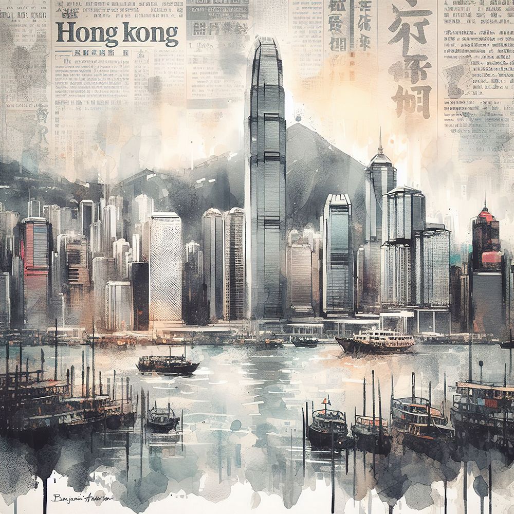 Hong Kong art print by Benjamin Anderson for $57.95 CAD