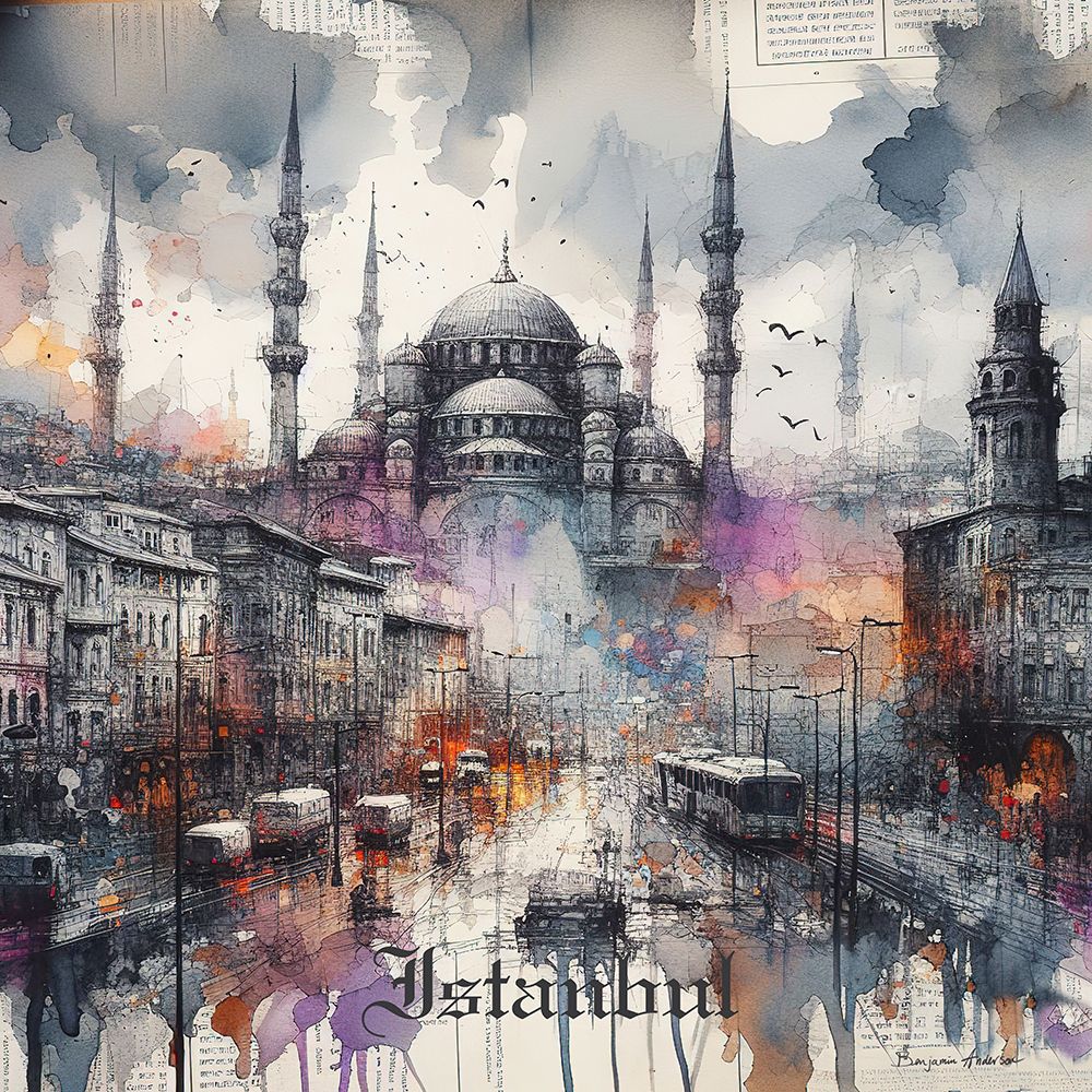 Istanbul art print by Benjamin Anderson for $57.95 CAD