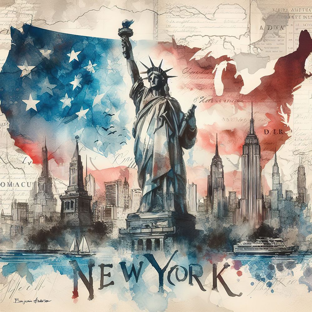 New York art print by Benjamin Anderson for $57.95 CAD