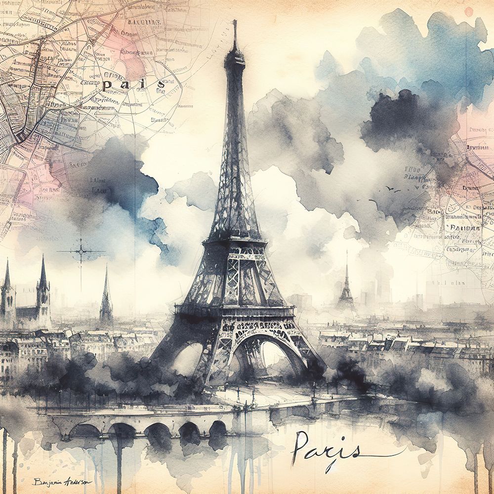 Paris II art print by Benjamin Anderson for $57.95 CAD