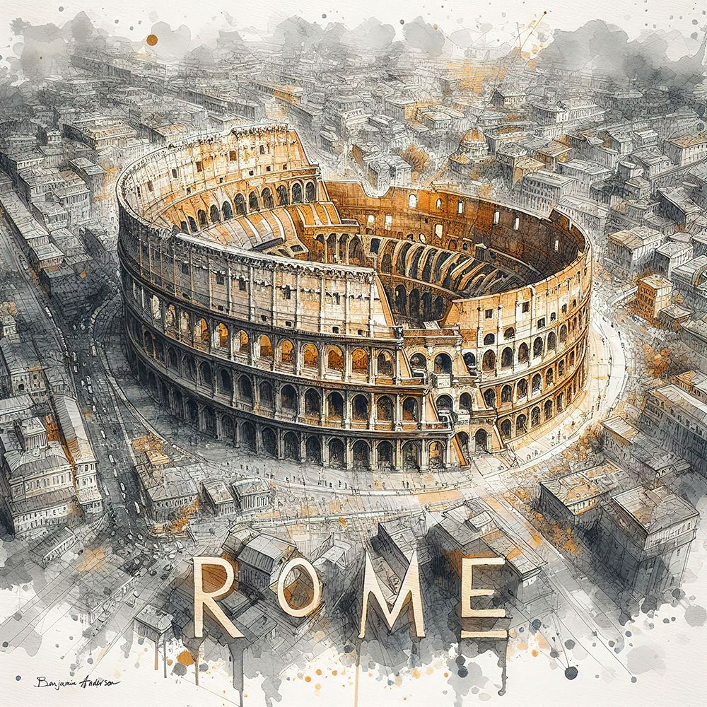 Rome art print by Benjamin Anderson for $57.95 CAD